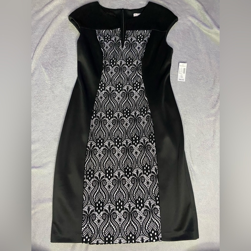Gorgeous black and lace dress size 10